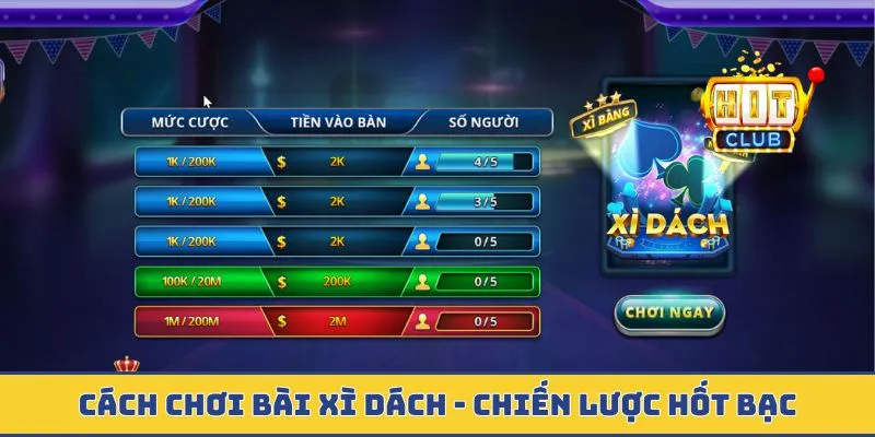 Cách chơi bài xì dách
