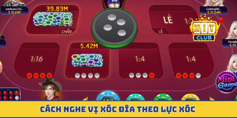 Cách nghe vị xóc đĩa theo lực xóc