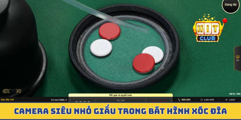 Camera siêu nhỏ giấu trong bát hình xóc đĩa