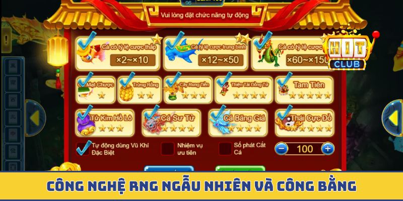 Công nghệ RNG ngẫu nhiên và công bằng