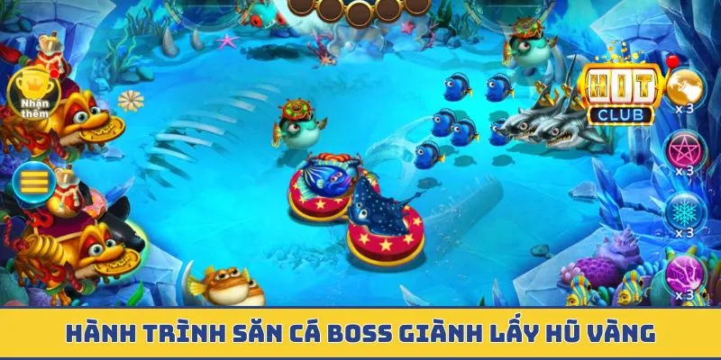 Bắn Cá Jackpot - Quỹ Thưởng Trăm Triệu Tích Lũy Mỗi Giây Hành trình săn cá boss giành lấy hũ vàng
