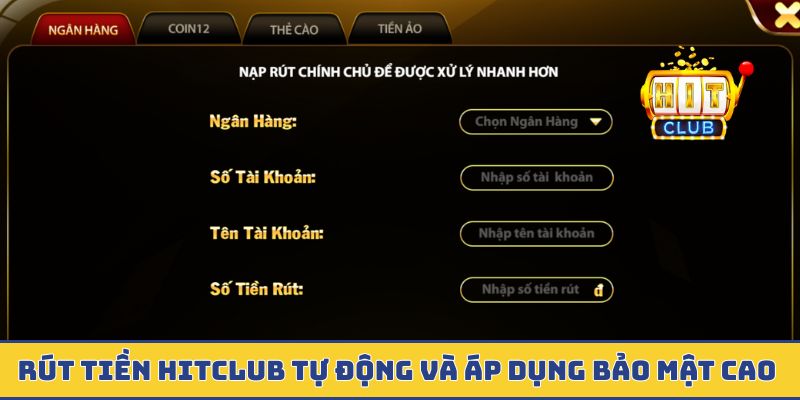 Hitclub rút tiền