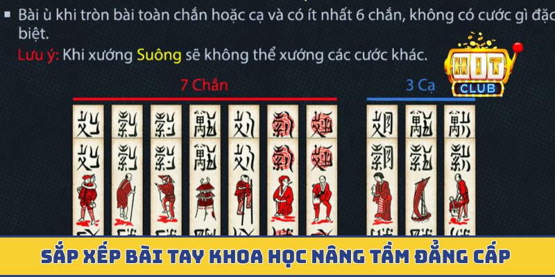 Sắp xếp bài tay khoa học nâng tầm đẳng cấp