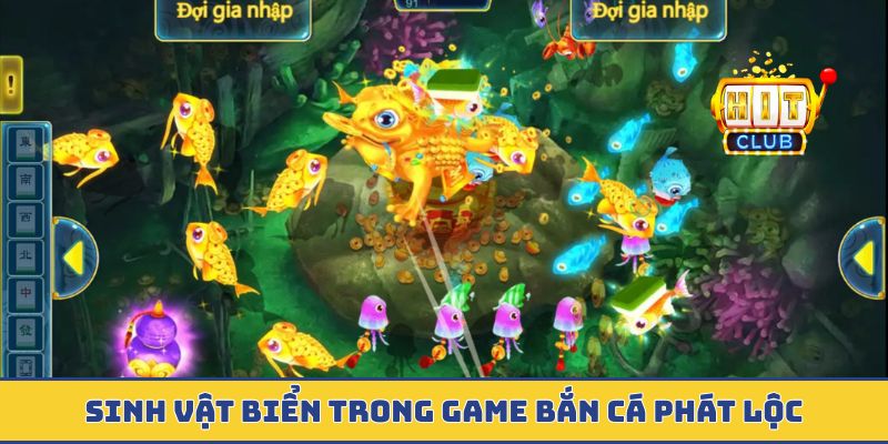 Sinh vật biển trong game bắn cá phát lộc