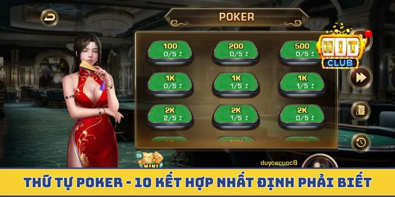 Thứ tự poker
