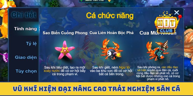Vũ khí hiện đại nâng cao trải nghiệm săn cá